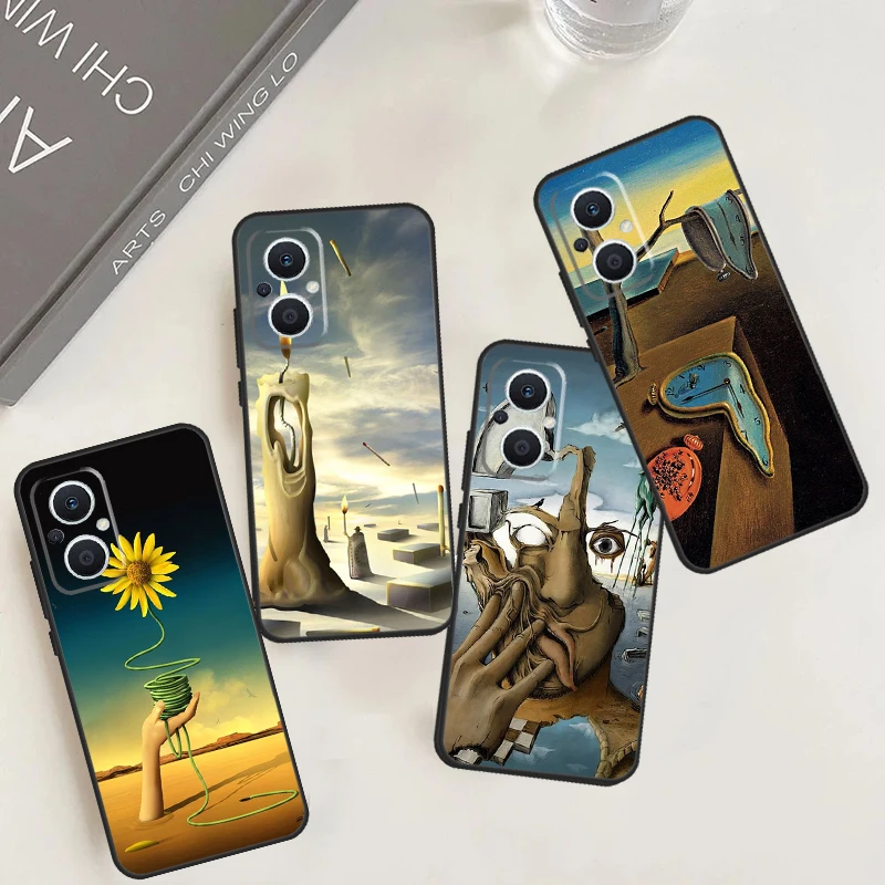 Salvador Dali Pittura Copertura Per Oppo Reno 5Z 4Z 2Z 8T 4 5 6 8 7 Lite 10 Pro Oppo Find X6 Pro X2 X3 X5 Lite Case