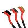 Mini Brush Set Of Three Kitchen Brushes For Gas Hoods Grease And Stain Removal Cooktop Cleaning Tools Steel Wire Small 2