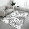 Time travel Room Mats Cheaper Anti-slip Modern Living Room Balcony Printed Welcome Rug 5