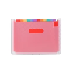 Checkerboard Pattern 13 - Compartment Portable Storage Folder for School and Office Documents (Transparent)