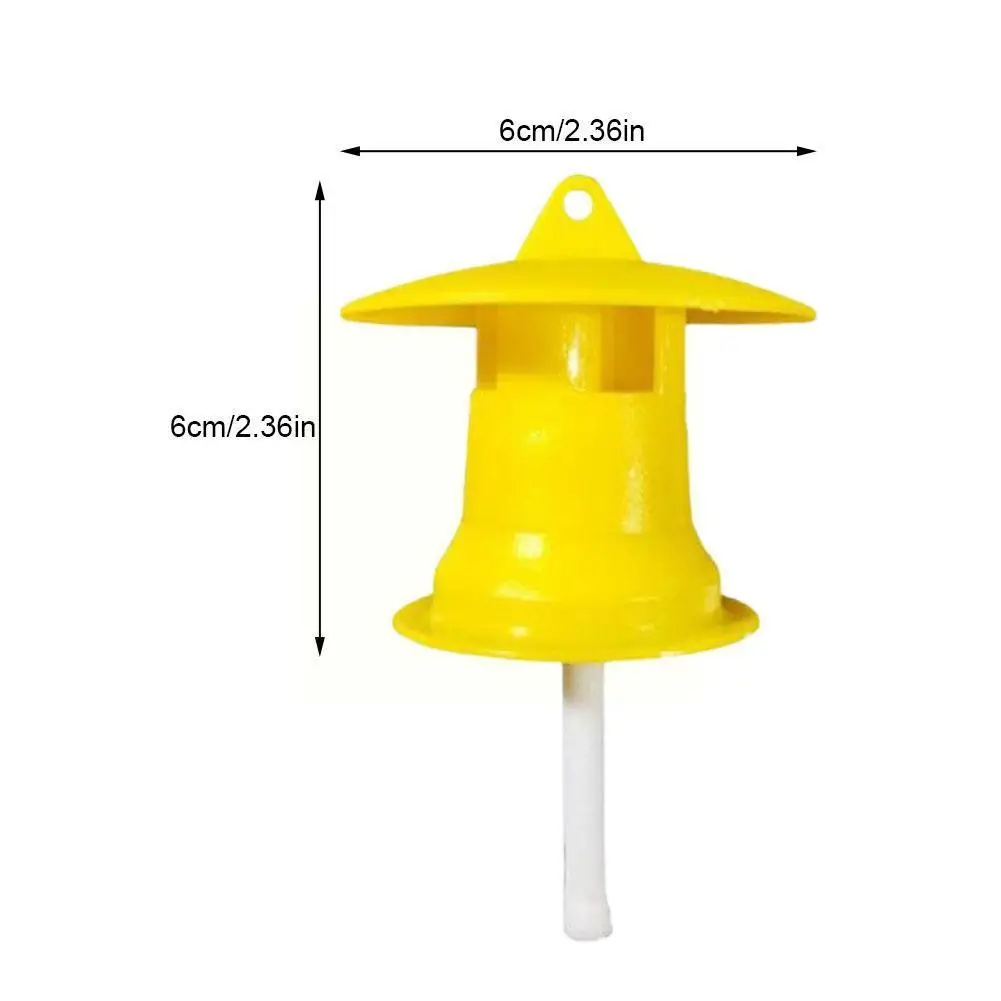 

1pcs Fruit Fly Trap Killer Plastic Yellow Drosophila Trap Fly Catcher Pest Insect Control For Home Farm Orchard Wholesale R2p6