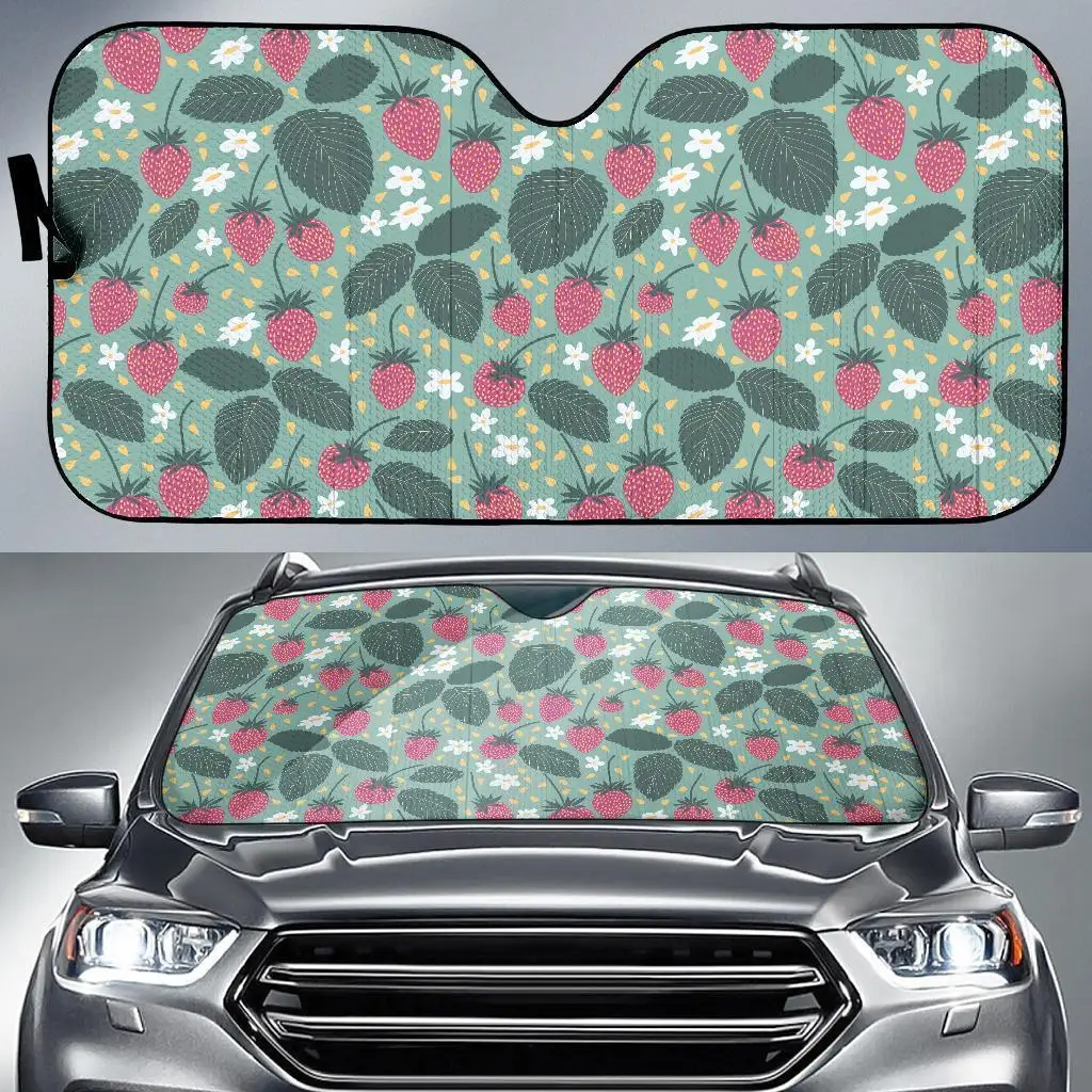 

Pattern Print Strawberry Auto Sun Shade Car Windshield Window Cover Sunshade