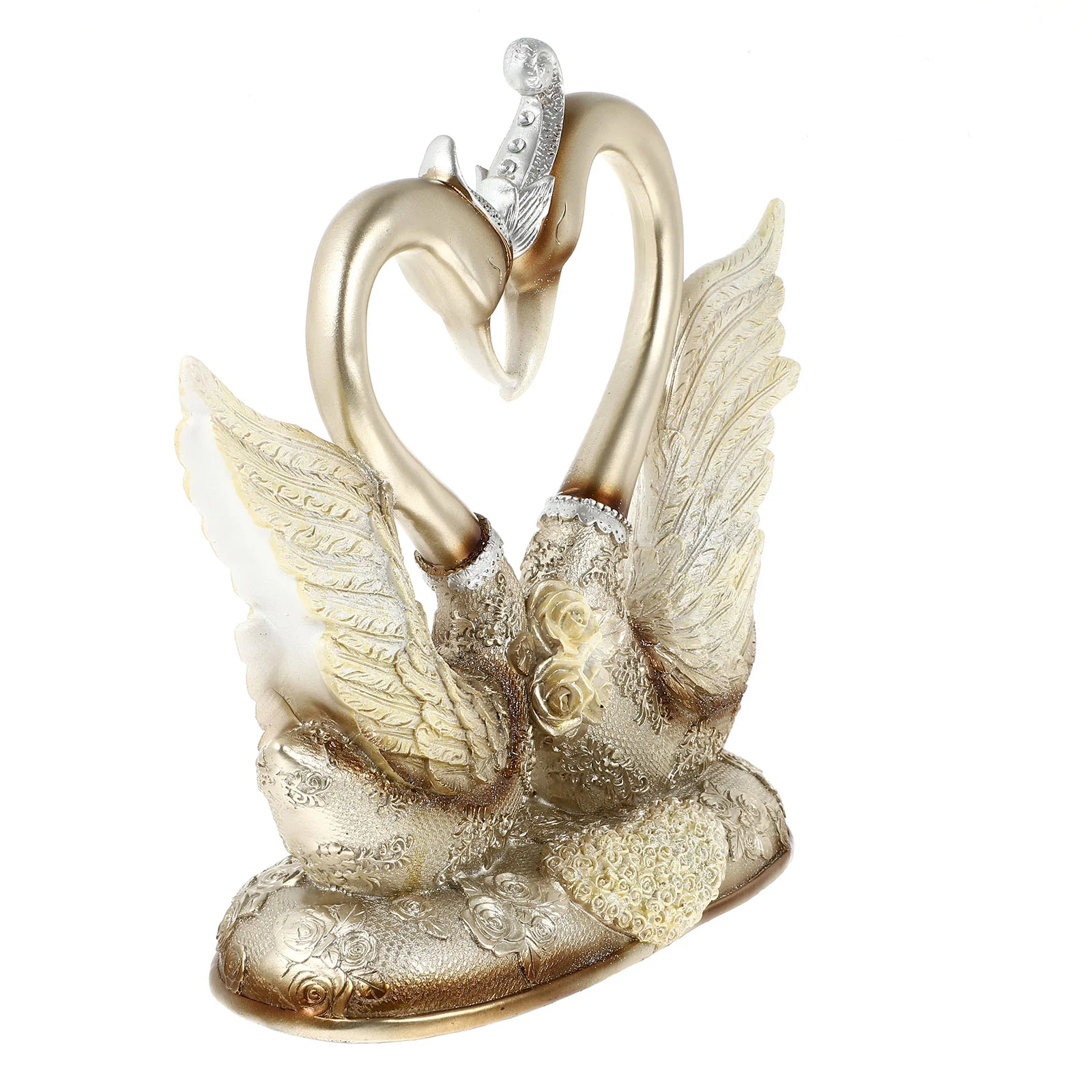 

Resin Swan Figurines Couple Swan Ornament Love Swan Sculpture Wedding Sculpture Valentine Lover Figurines Couple Swan Sculpture