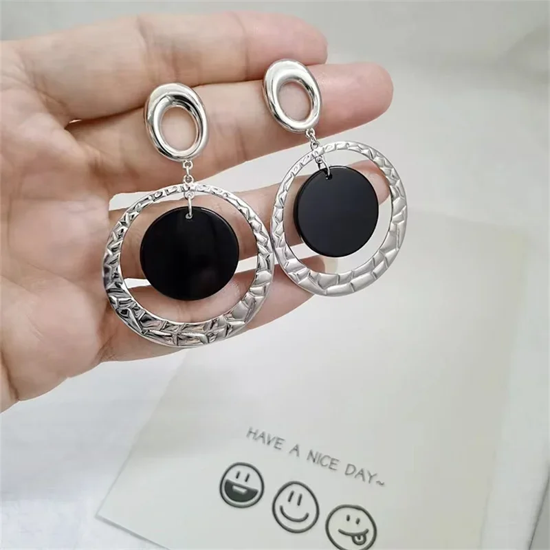 

S925 Sterling Silver Fashion Earrings Women's European and American Style Elegant Temperament Noble Gift for Girlfriend