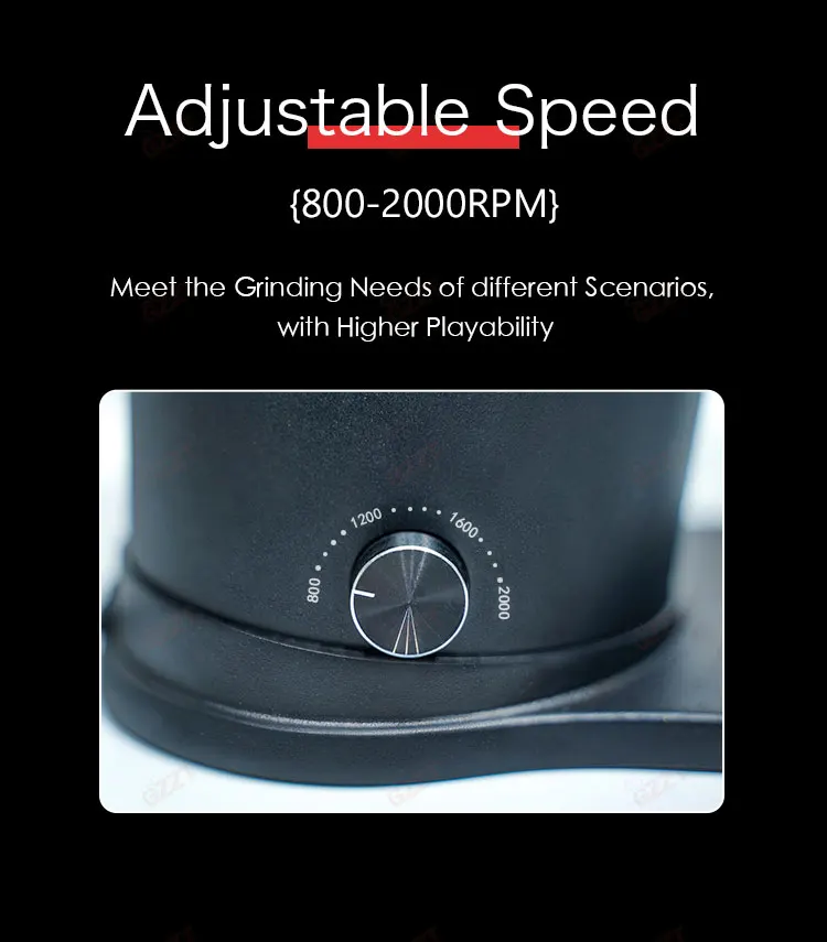 GZZT GF64-V Adjustable Speed Coffee Bean Grinder 800-2000RPM 64mm Italmill Burr Coffee Grinding Maker Espresso/SOE Bean Miller 3