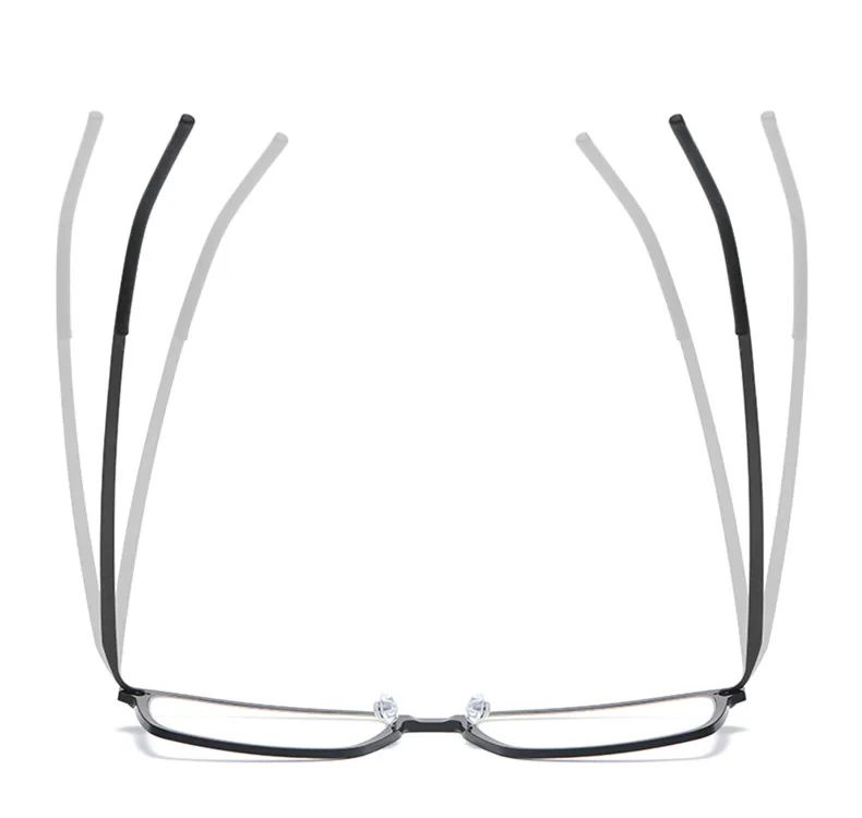Dänemark Marke quadratische Titan Brille Rahmen Männer schrauben lose ultraleichte optische Brillen Frauen verschreibung pflicht ige Brillen 6528 Gafas – Detail 3