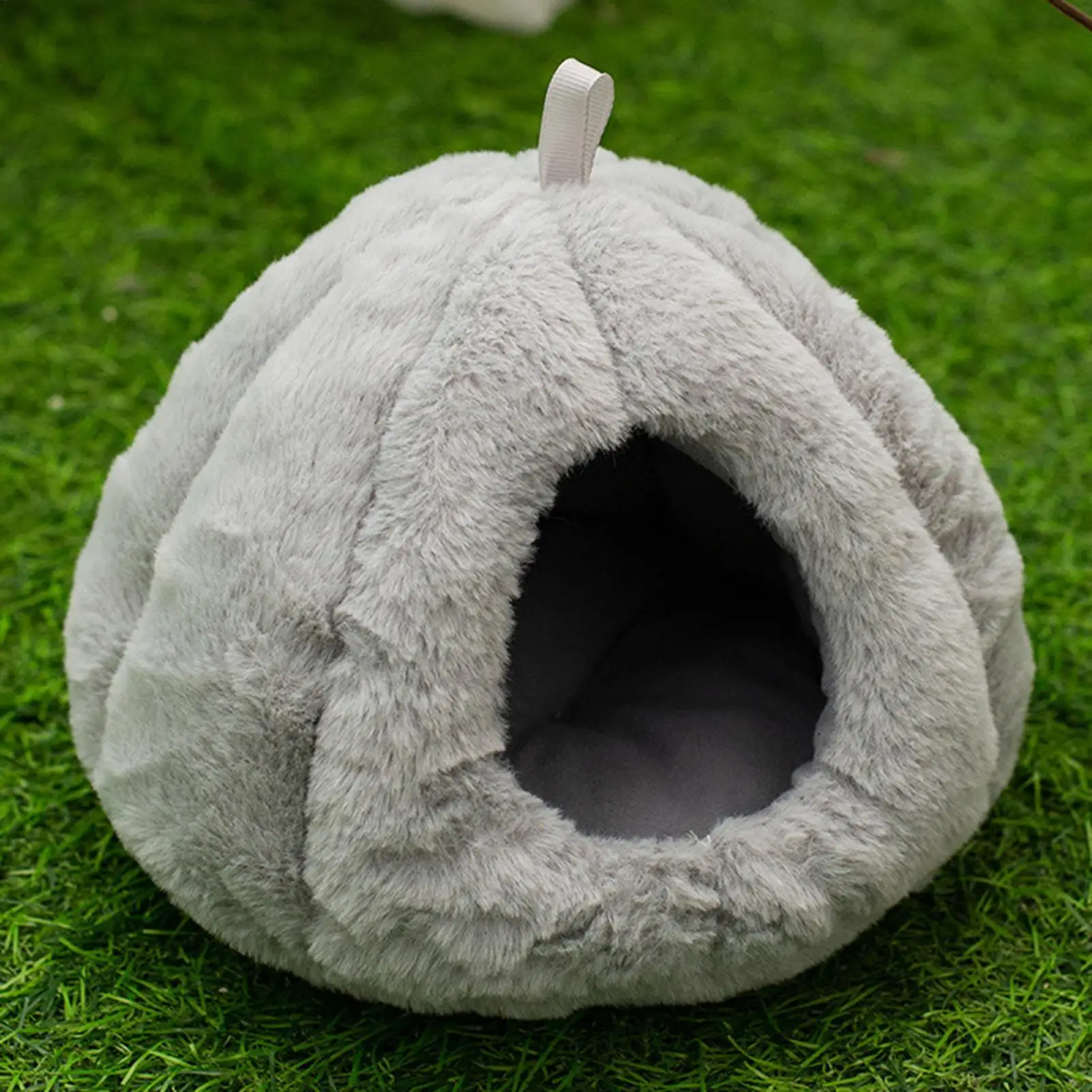 Hedgehog Bed Semi-enclosed Warm Plush Nest Hangable Thicken Plush Hamster Hedgehog Cave Bed For Chinchilla Small Animal Ferret