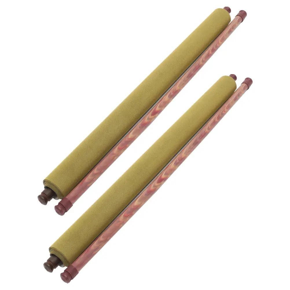 2Pcs 레트로 중국 서예 물천 전통 빈 스크롤 연습용 쓰기 그림 그리기 우아한 책상 매트 서예