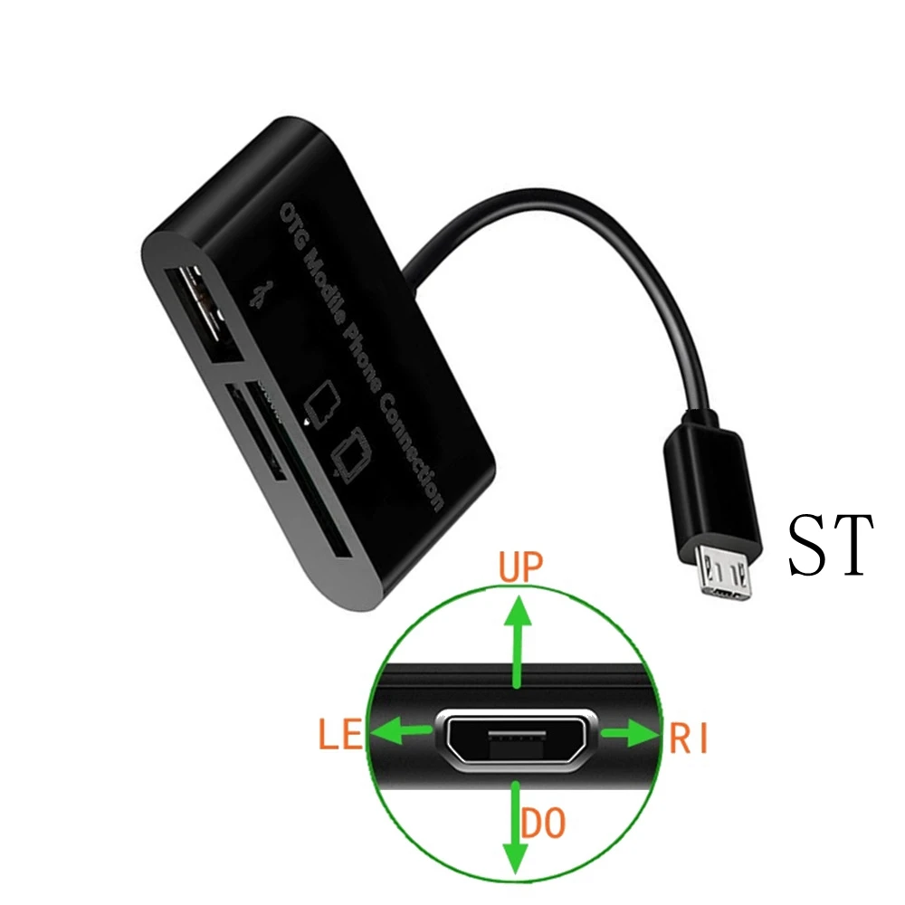 Micro usb Card Reader SD Adapter Cable SD,Micro SD TF Connection Smart Memory Card Reader for Micro usb port
