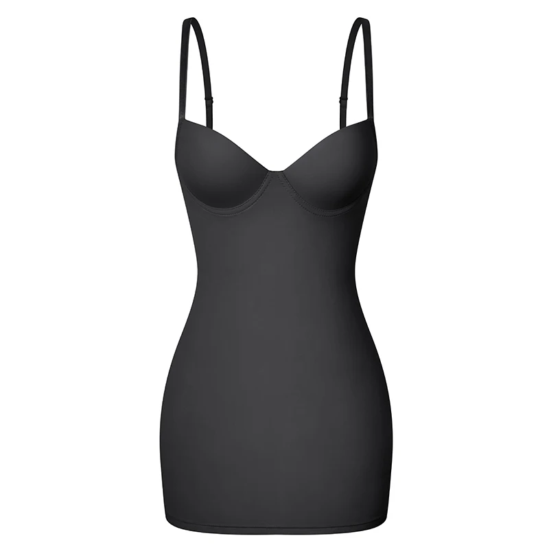 skims shapewear Women Full Slip Shapewear Dress Bodysuit Lingerie Waist Trainer Corsets Body Shaper with Built-in Bra Tops Smooth Seamless Fajas best shapewear for tummy