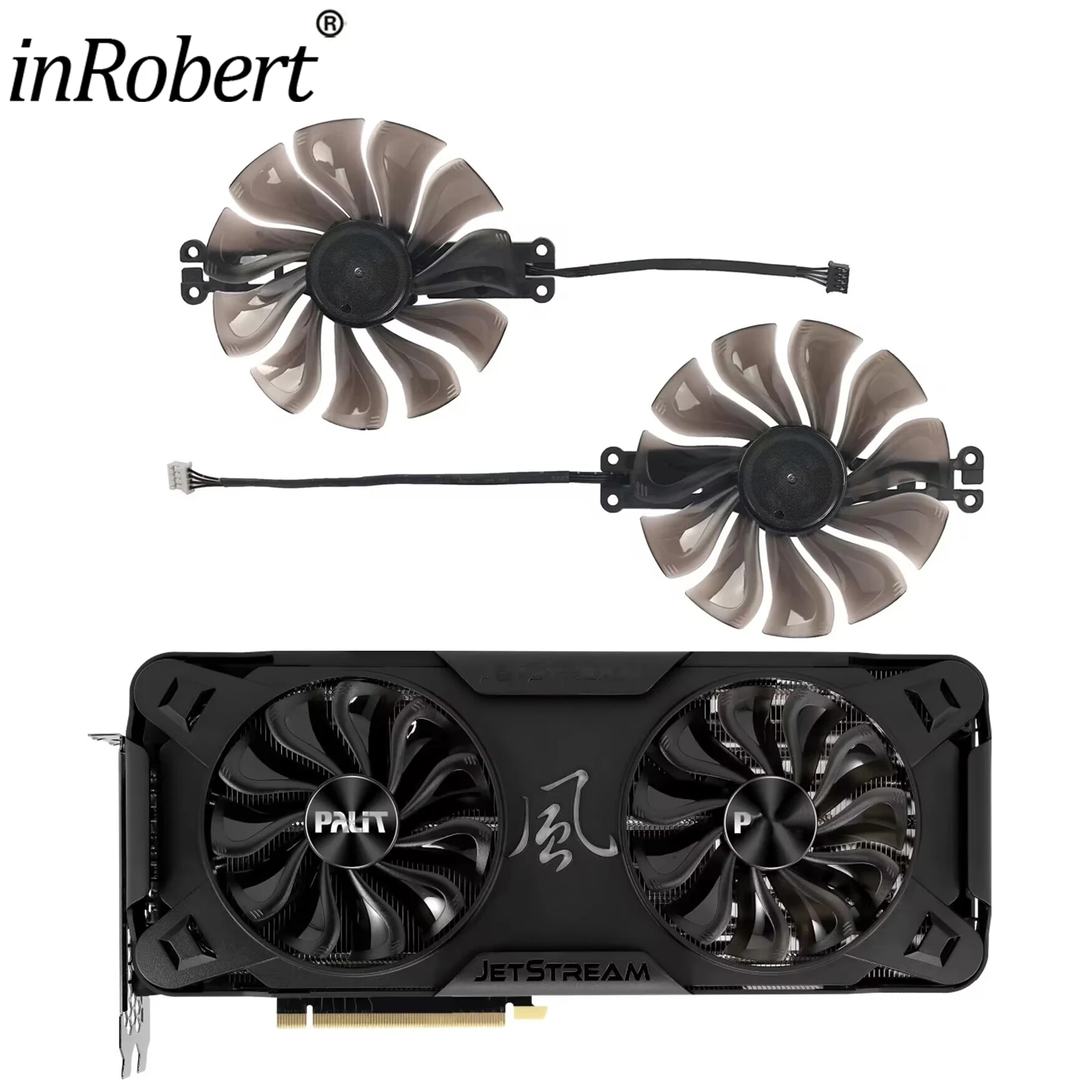 Вентилятор TH1015B2H-PAA01 RTX3070 для видеокарты Palit RTX 3070, 95 мм, с буксирным подшипником