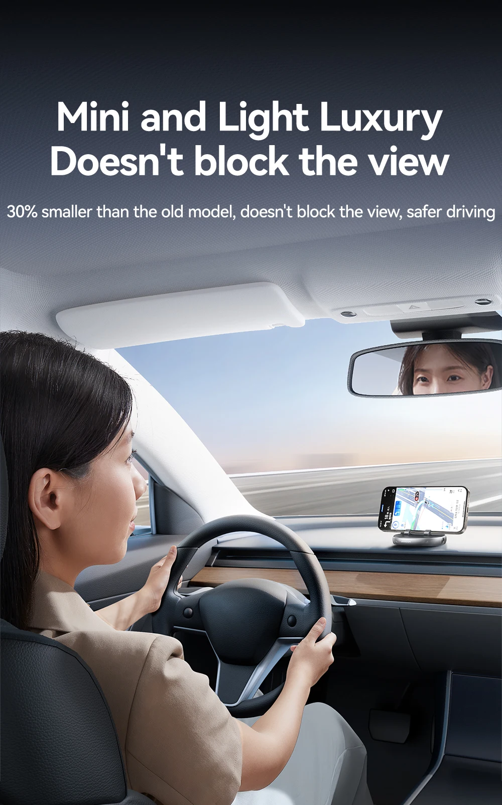Joyroom Car Phone Holder One-Handed Operation Car Navigation Holder 360° Rotatio