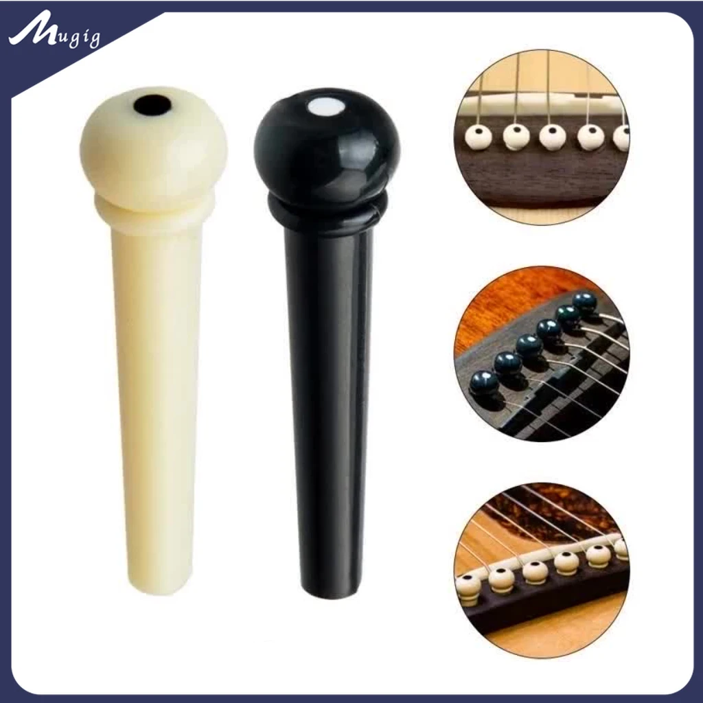

6PCS/lot Acoustic Guitar Bridge Pins Plastic String End Peg 6 Strings Guitarra Bridge Replacement Plastic String Nail Pins