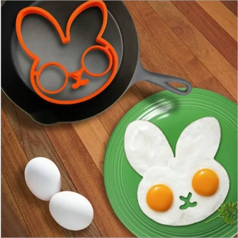 Breakfast Omelette Mold Silicone Egg Pancake Ring Shaper Cooking Tool DIY Kitchen Accessories Gadget Plastic Egg Separator egg mold egg separator egg ring
