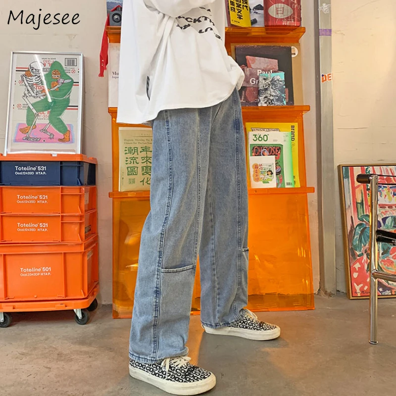 

Jeans Men BF Streetwear Baggy Summer New Arrival Handsome Dynamic Hip Hop Design All-match Stylish Casual Trousers Denim Fashion