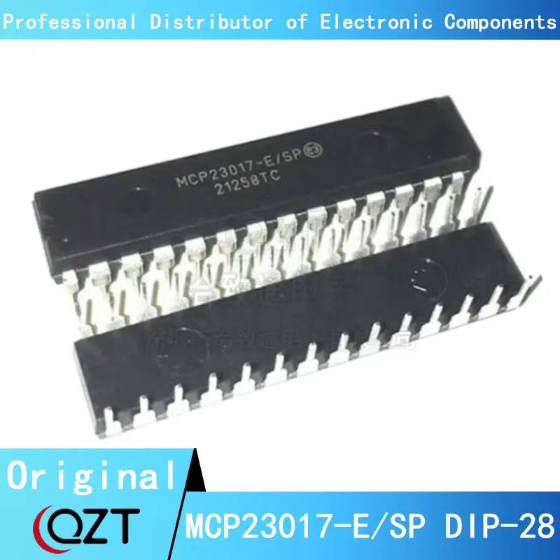 10pcs/lot MCP23017 DIP28 MCP23017-E MCP23017-ESP MCP23017-E/SP DIP-28 chip New spot 5pcs pic16f57 i p pic16f57 i pic16f57 in line dip28 chip microcontroller 100% brand new genuine electronic