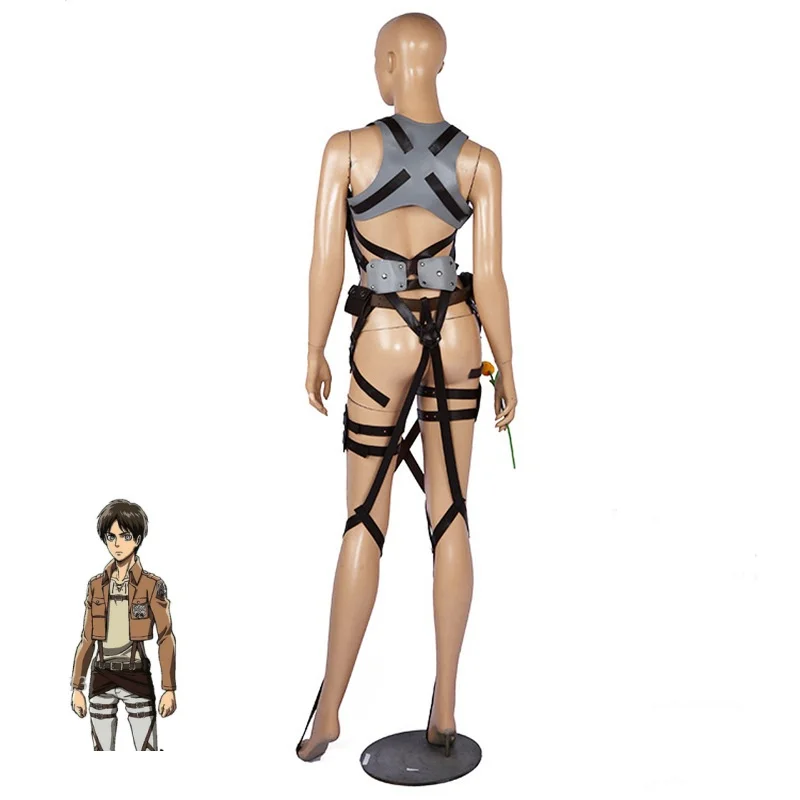 Shingeki No Kyojin Recon Corps Costume Cosplay Attack On Titan Anime Harness Belt Hookshot Costume Legion Regolabile Halloween