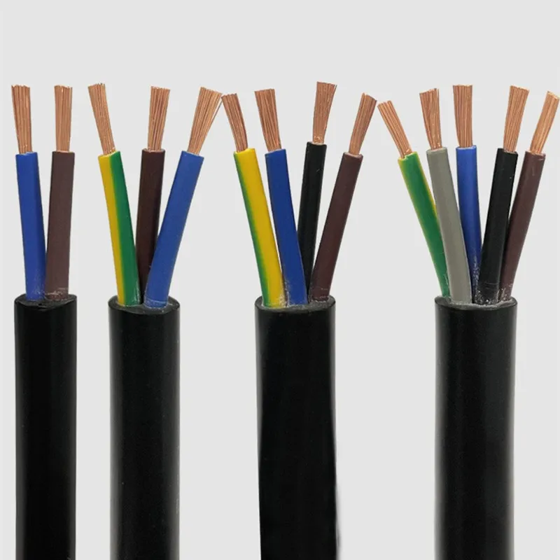 구리 케이블 와이어 도체, 전기 PVC 케이블, 부드러운 피복 와이어, 전원 와이어, 5 미터 H05VV-F, 2 코어, 3 코어, 4/5 코어, 18-13AWG
