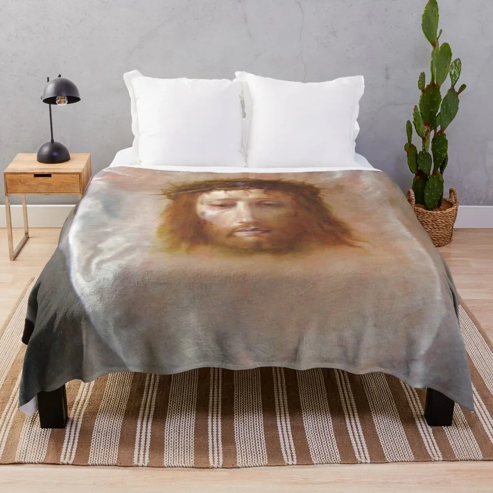 

Easter: Domenico Fetti, The Veil of Veronica Throw Blanket Sleeping Bag Camping Tourist Blankets