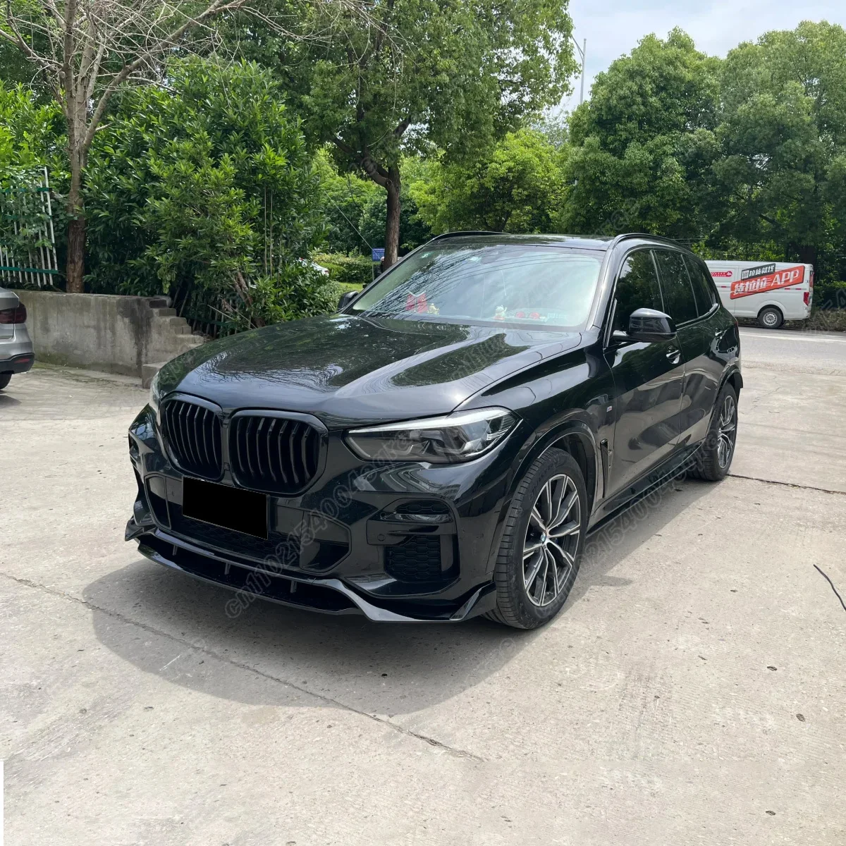 BMW X5 G05 2019 2020 2021 2022 2023 30i 40i 35i 30d M50 M 스포츠 맥스 스타일 프론트 범퍼 스플리터 립 카 바디킷 액세서리