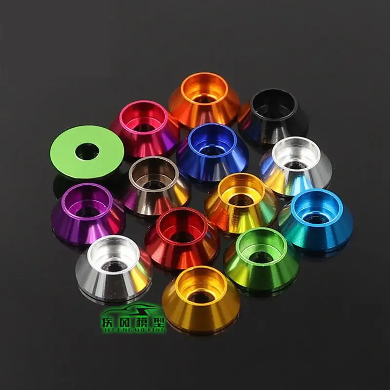 

10pcs/lot aluminum washer M3 colourful Anodized Countersunk Head Bolt Washers Gasket