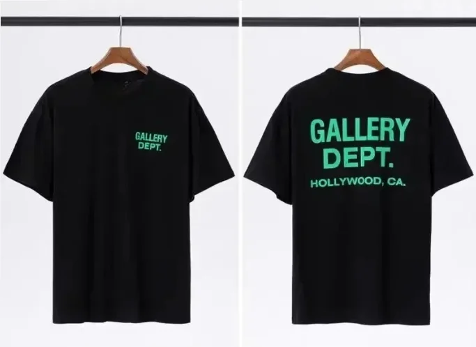 2026 새로운 남성용 GALLERY DEPT 티셔츠 프린트 라지 스트리트웨어 티셔츠 여름 캐주얼 반팔 탑 트렌디 고품질
