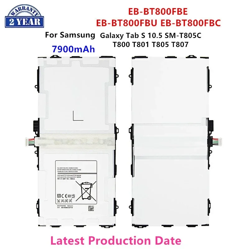 Совершенно новый планшетофон EB-BT800FBE/FBC аккумулятор для Samsung Galaxy Tab S 10,5 EB-BT800FBU/T800/T801/T805/T807
