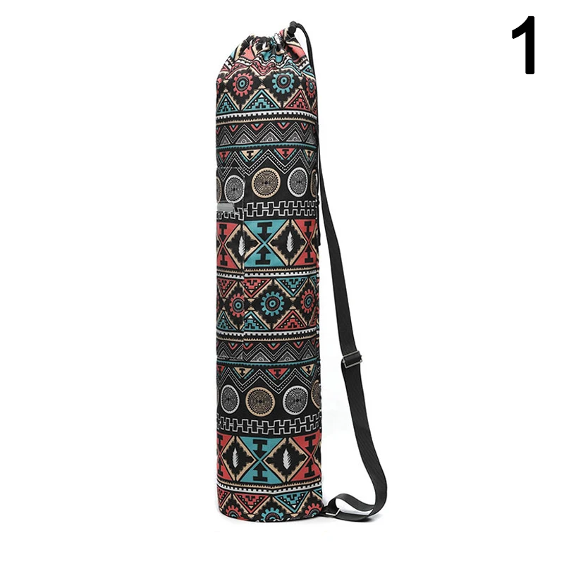 Yoga Mat Bag Carrier Adjustable Shoulder Strap Printing Portable for Fitness Sports Carrier Adjustable Shoulder Strap Printing 3
