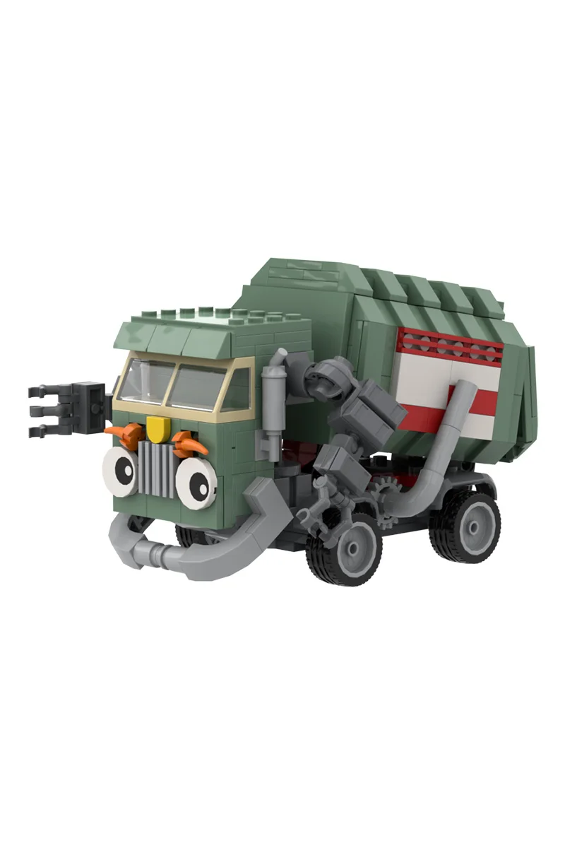 MOC Aufklärung Animation Müll Lkw Modell Baustein Hank Abenteuer Auto Montage Ziegel Spielzeug Geschenk Weihnachten Film – Detail 4