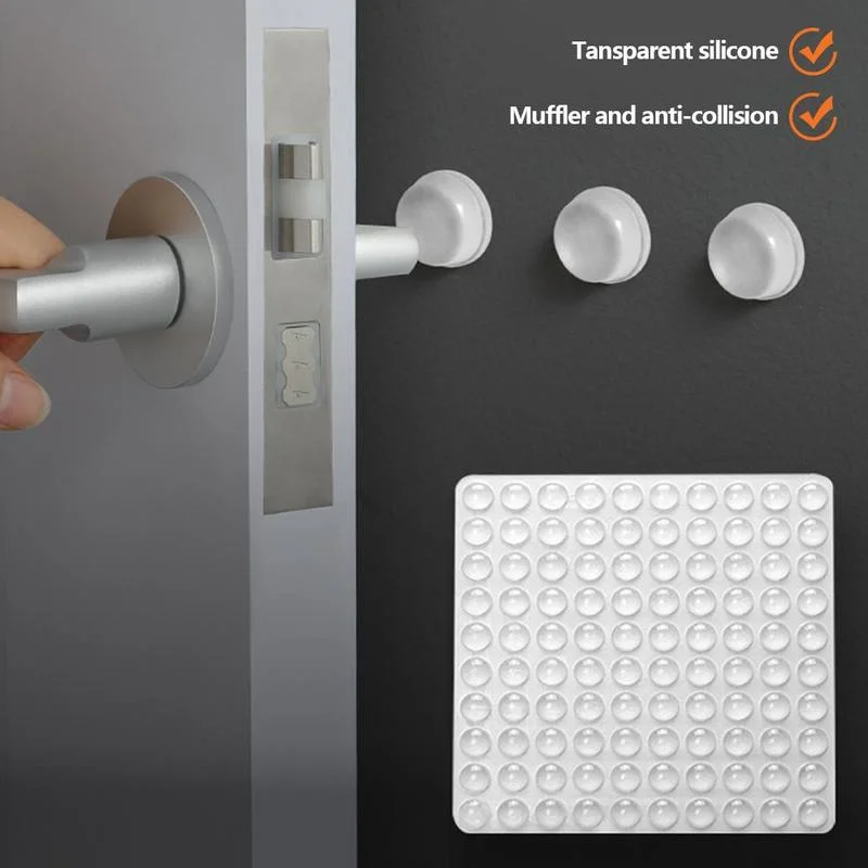 Self-adhesive bumper sticker door Buffer Pads for Furniture Toilets Cabinets Anti-collision Silicone Feet Pad silicone furniture pads door stickers silicone door stickers 100Pcs