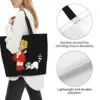 Custom Candy Candy Shopping Canvas Bag Women Recycling Large Capacity Grocery Cartoon Anime Manga Tote Shopper Bags 3