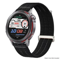Premium Sport Nylon Loop Band for Smart Watches - Universal Fit, Multiple Sizes Available (Midnight Black)