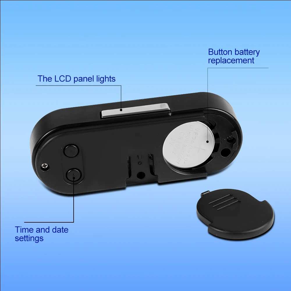 Car Clock Digital Thermometer 2 In 1