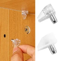 ชั้นวางตู้หมุดชั้นวางสนับสนุน PEG CLEAR ชั้นวางรองรับ Pins ชั้นวางผู้ถือ Pins วงเล็บหมุดสําหรับตู้ครัวชั้นวางหนังสือ 2