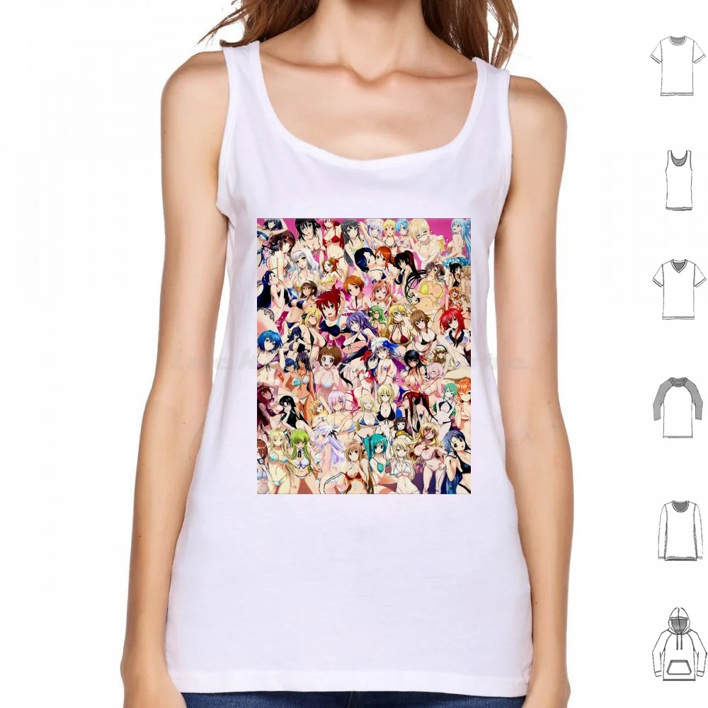 Face Style Hentai Tank Tops Vest Sleeveless Hentaii Sexy Kawaii Hentai Asia  Japanese Cartoon Tumblr Xxx Comic Manga Girl - AliExpress