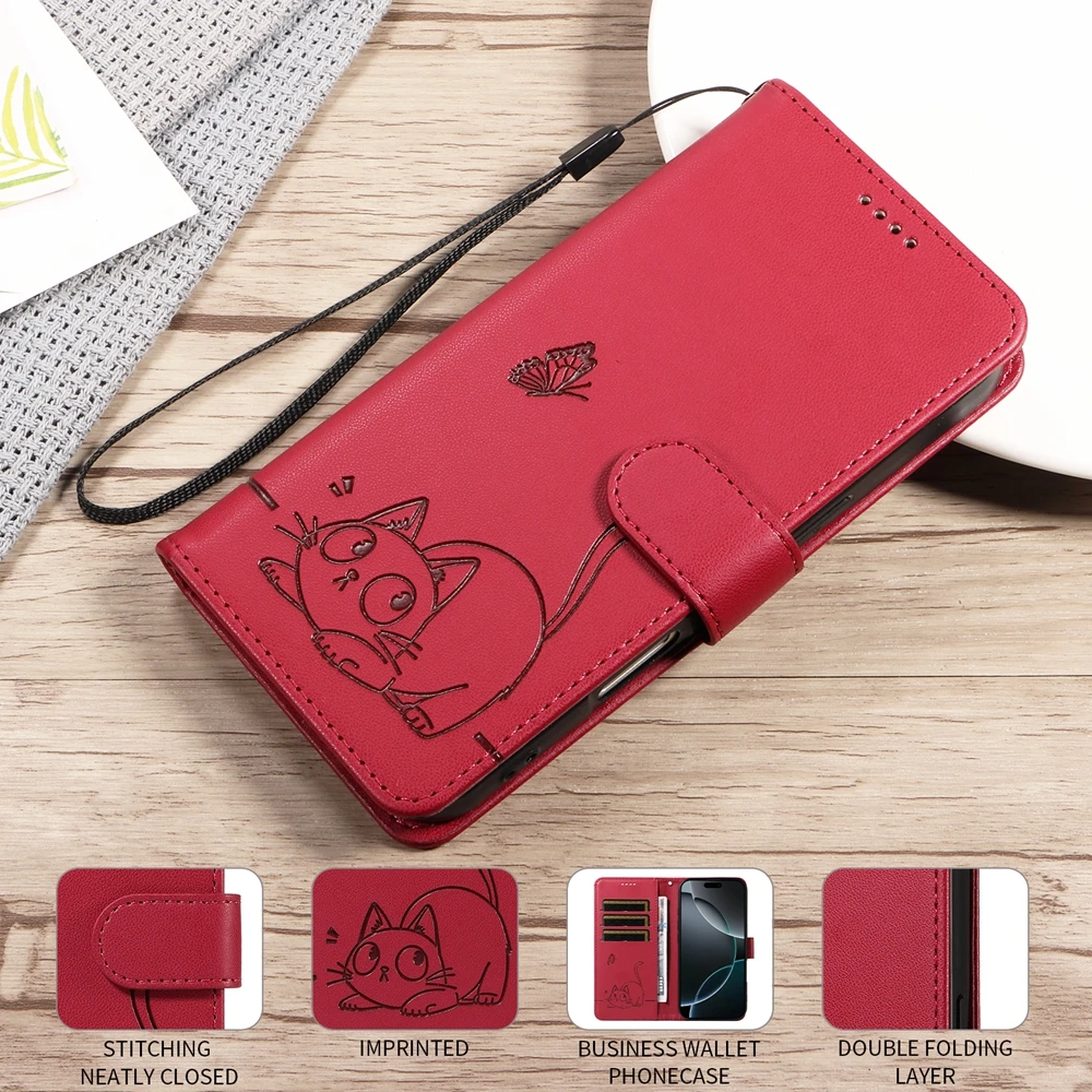 Premium Magnetic Leather Smartphone Case