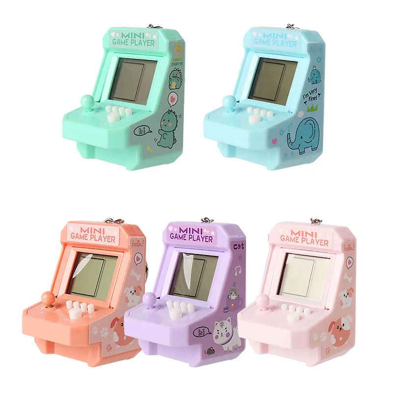 1pcPortableMiniRetroSmallArcadeKeychainArcadeCubeClassicGame