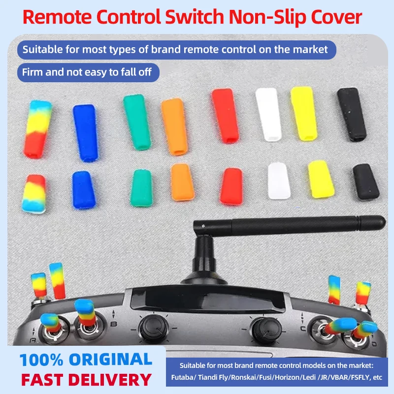 Interruptor de controle remoto capa antiderrapante futaba/radiolink/frsky/flysky controle remoto tampa do interruptor de três engrenagens para modelo drone peças rc