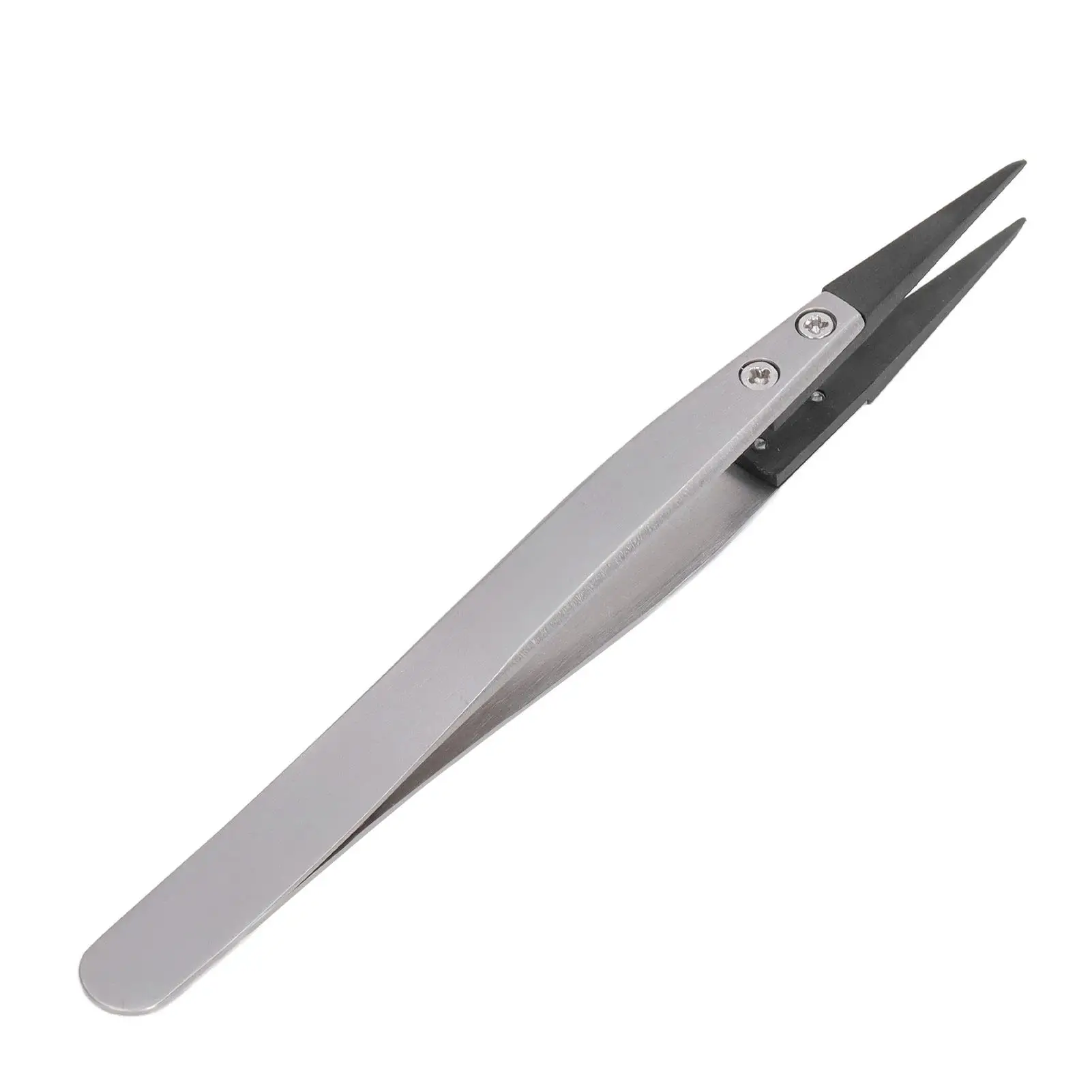 Precision Carbon Tweezers-Pointed Anti-Static Plastic Tweezers for Semiconductor Use