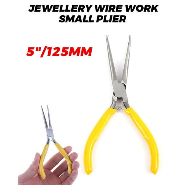 Multi Functional Mini Long Needle Nose Precision Pliers Modeling Jewellery  Wire Work Small Plier Cutting 5 inch Hand Tool Yellow - AliExpress