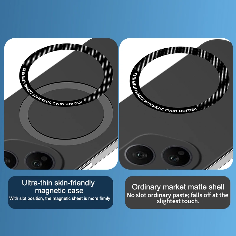 Frameless Slim Matte Magnetic Hard Case with MagSafe Wireless Charging Compatibility