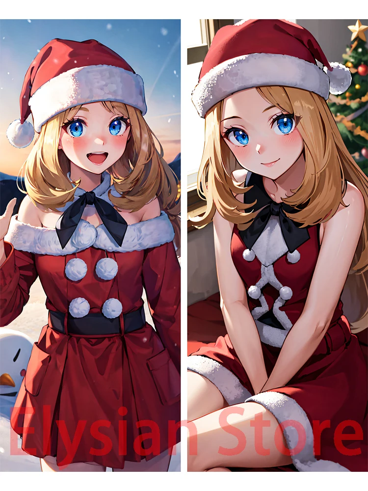 

Dakimakura anime Serena Trainer AI Illustrations Double-sided Print Life-size body pillows cover Christmas Decoration gift