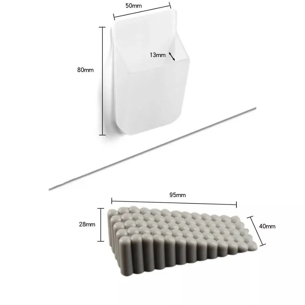 Silicone Door Stopper Reduce Noise Punch-free Door Blocking Device with Storage Box Wall Protectors door stopper silicone door stopper door stopper bumpers