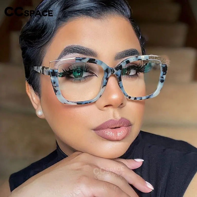 Acetato Monturas De Lentes Para Damas Montura Transparente