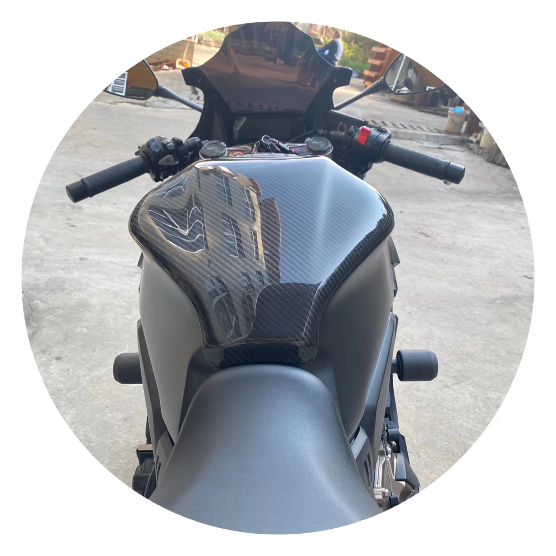 

Чехол из углеродного волокна для мотоцикла Honda CB650R CBR650R, чехол для топливного бака CB650 CBR650 R 2019 2020 2021 2022