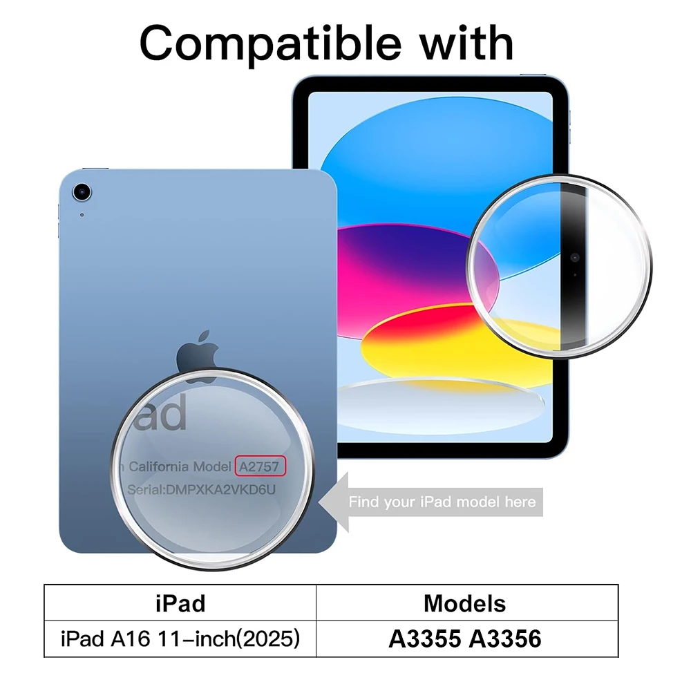 For iPad 11th Gen 11 Inch A16 Tempered Glass Screen Protector IPAD 2025 11" Tablet Proof Protective Film A3355 A3356 2