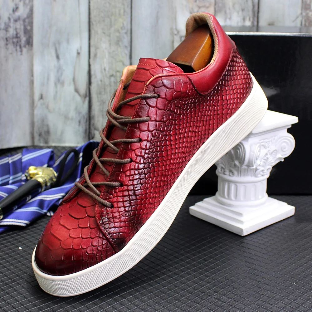 genuine-leather-men's-casual-shoes-fashion-snake-pattern-breathable-classic-lace-up-sneakers-comfortable-outdoor-shoe-for-man