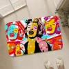 Pop Art Bathroom Foot Mat for Hallway on the Floor Front Door Mat Entrance Outdoor Rug Carpet in the Bedroom Mats Customized 3