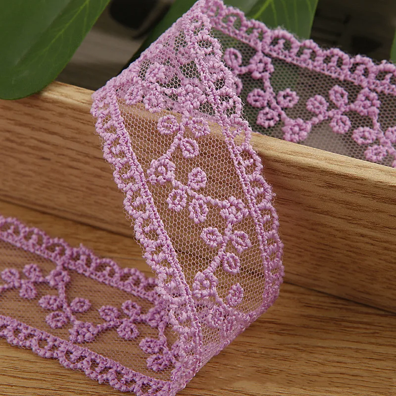 4cm Wide Lace Ribbons For Crafts Hollow Sewing Tulle Fabric For Bow Hair  Diy Decorative Flower Embroidery Handmade Material 2m