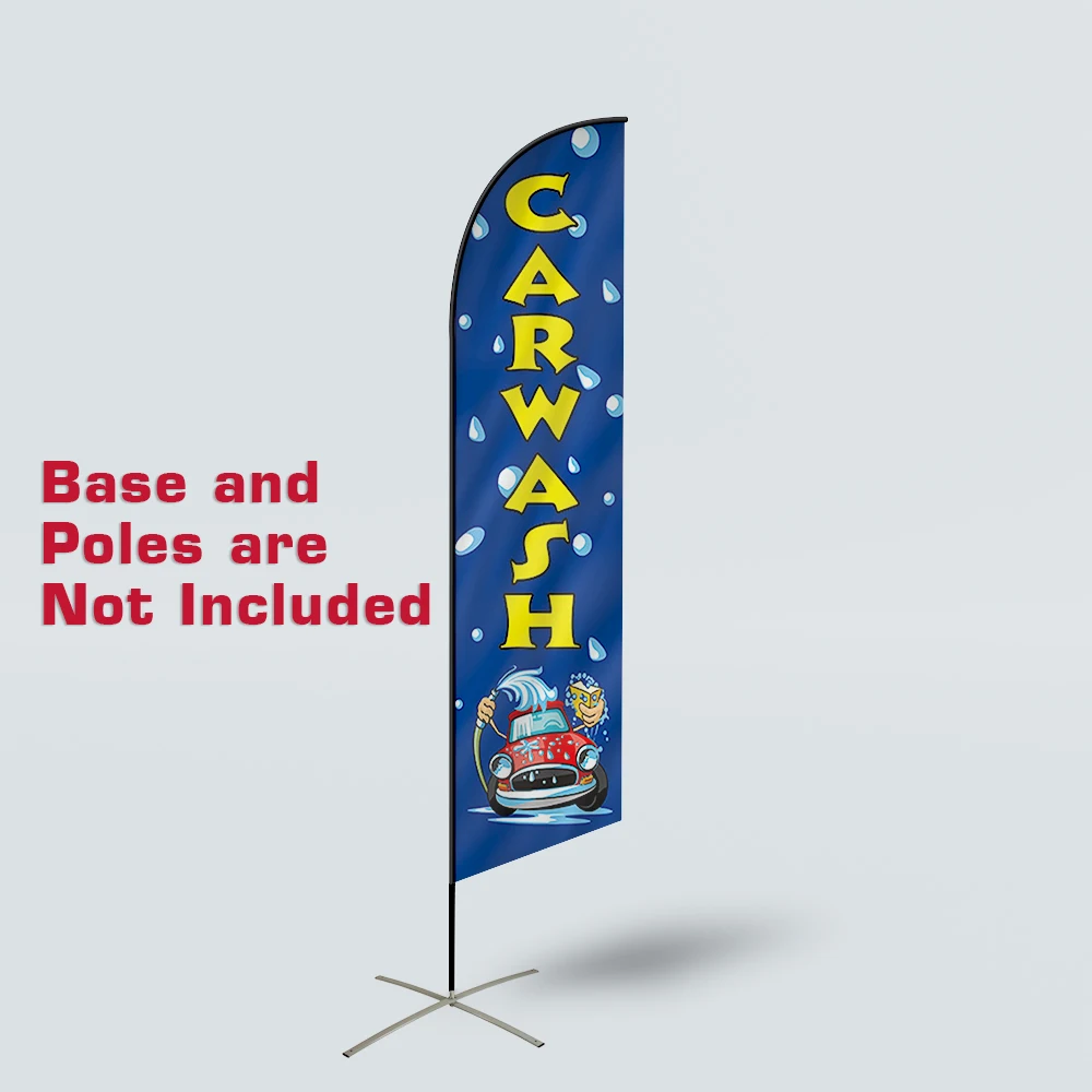 Werbeflagge für Autowaschanlagen im Freien